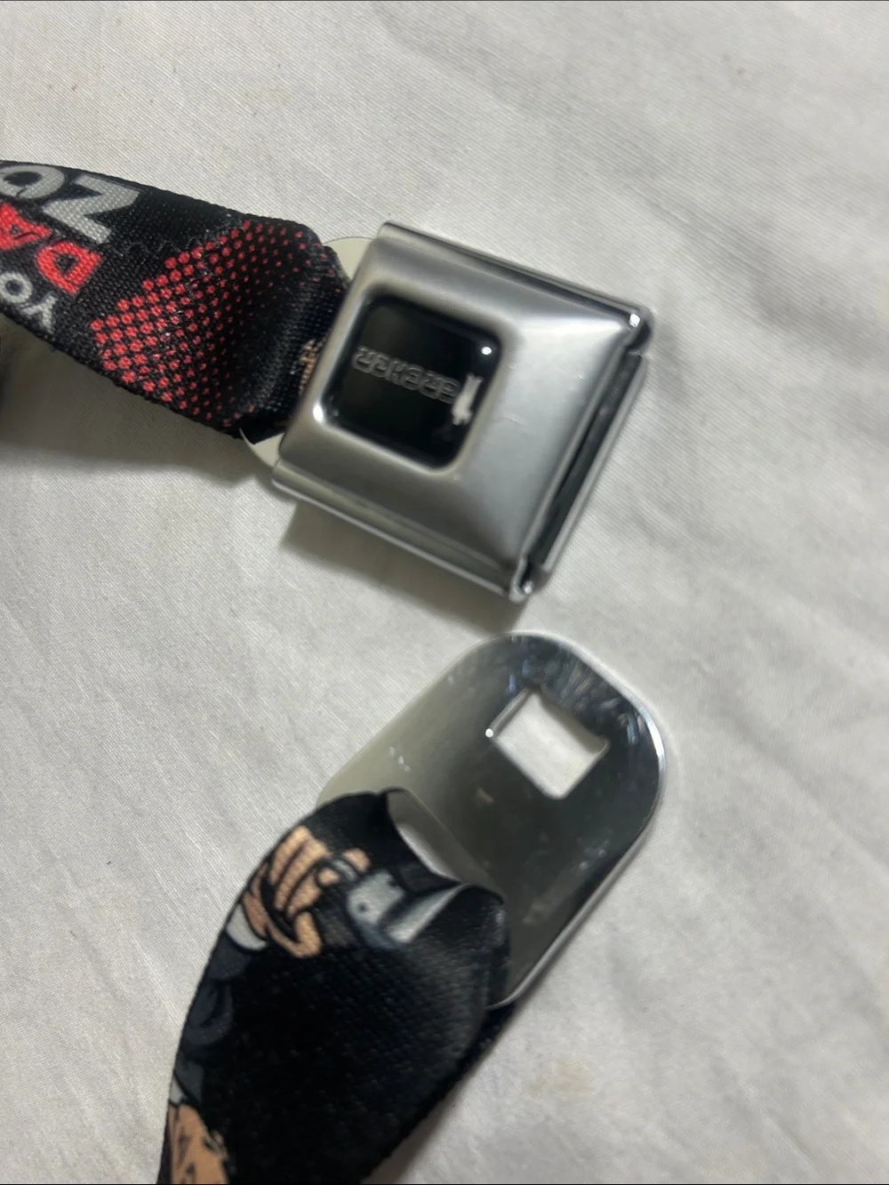 FX Archer Danger Zone Buckle-Down Seatbelt Spy Cartoon RARE VTG